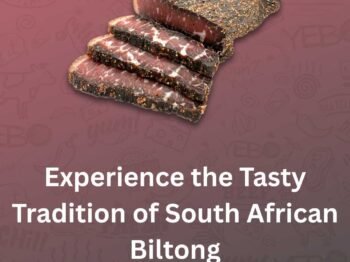 Delicious South African Biltong. A slab with three slices.