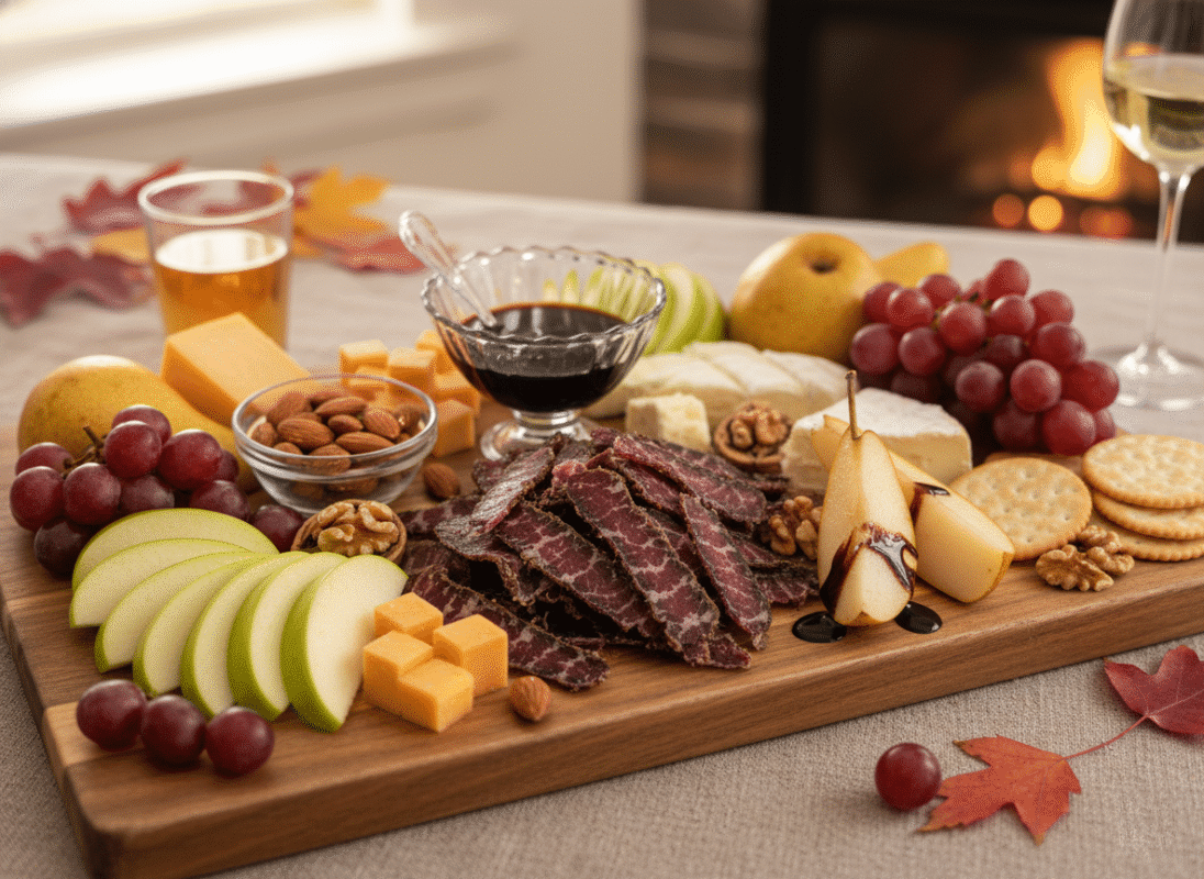 Biltong Pairings - fruits and cheeses