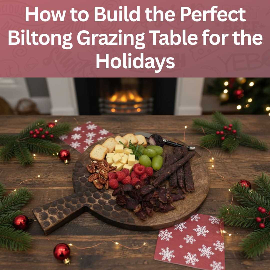 Festive grazing table with the perfect biltong
