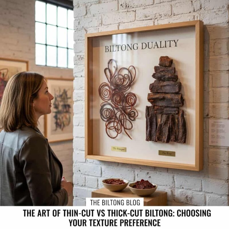 Comparison ofthin-cut vs thick-cut biltong texture types