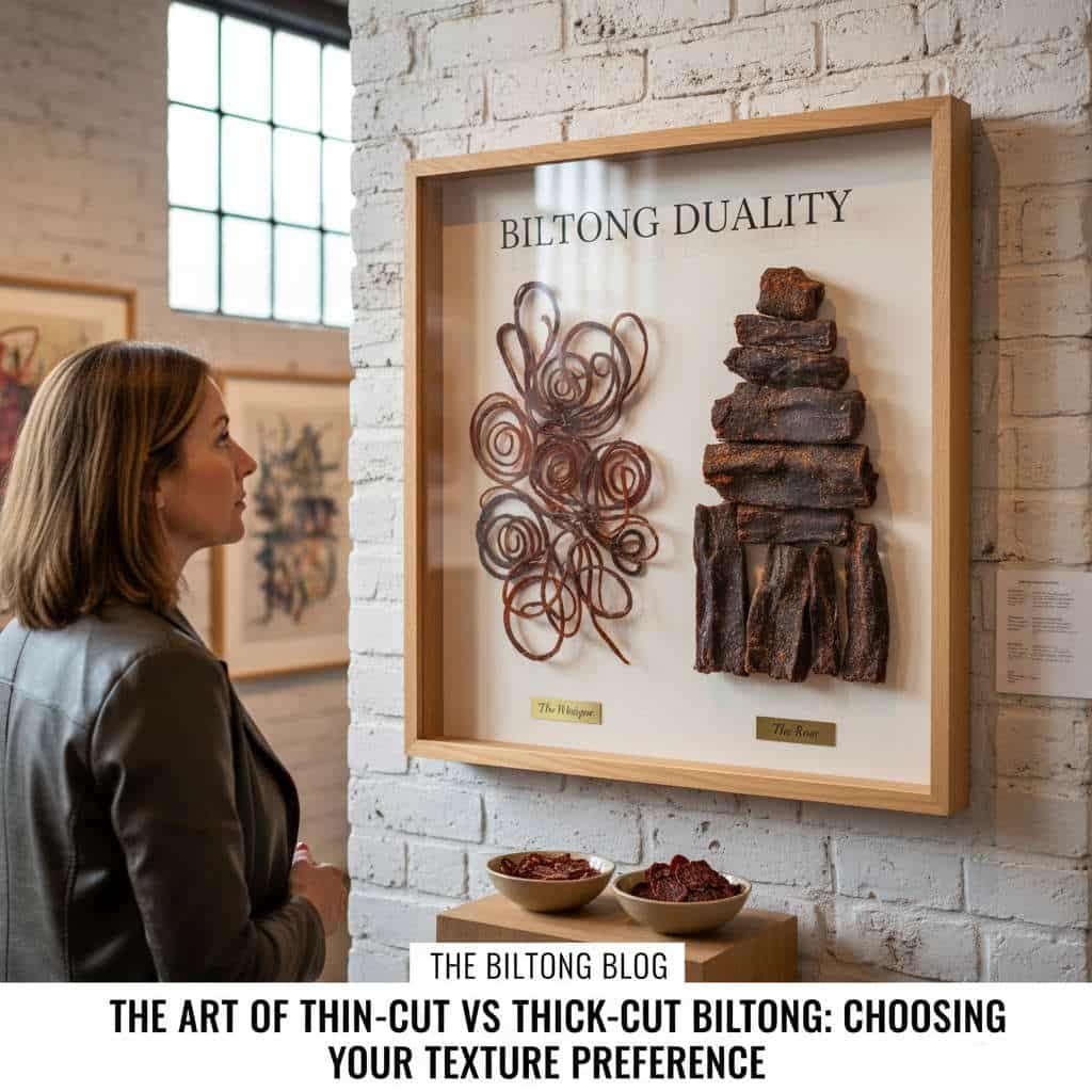 Comparison ofthin-cut vs thick-cut biltong texture types