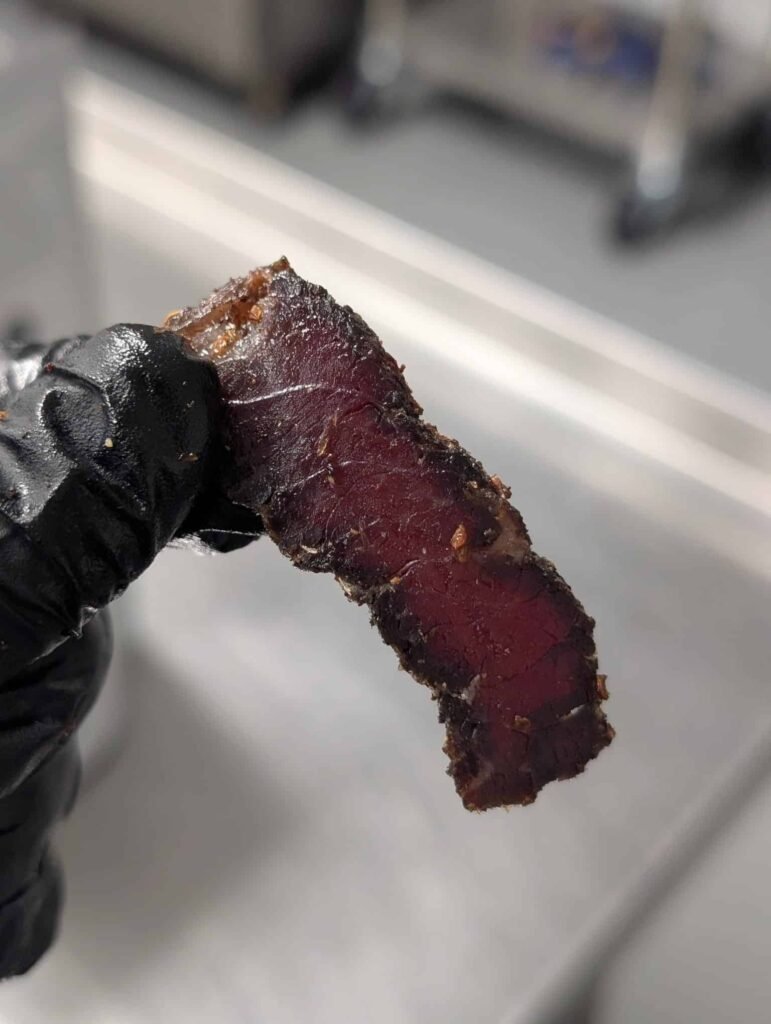 Piece of dark biltong