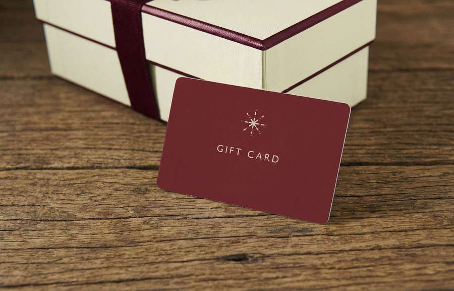 Gift card maroon