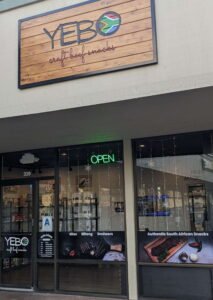 Yebo craft beef snacks-shop front