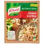 Knorr Chicken a la King dry cook-in-sauce packet with creamy chicken meal image.