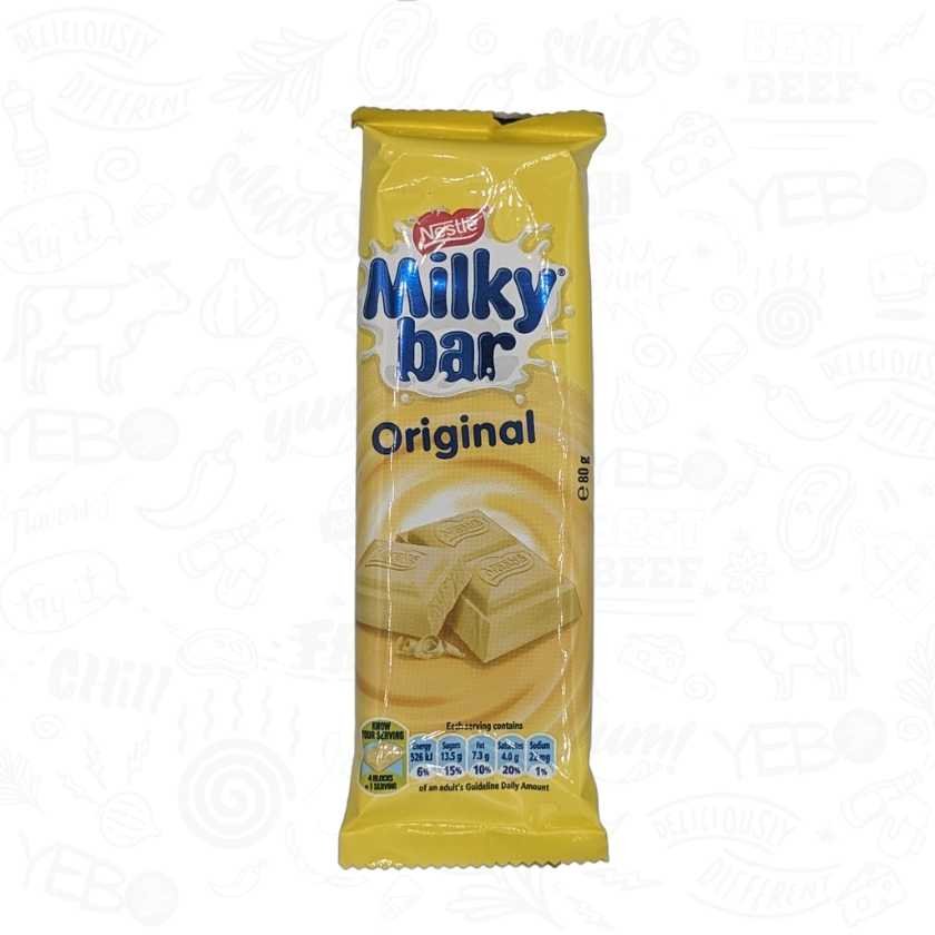 Nestle Milky Bar White Chocolate Slab - 80g Nestle Milky Bar White Chocolate Slab - 80g - Image 1