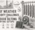Indoor biltong drying setup facing high humidity challenges in May weather.